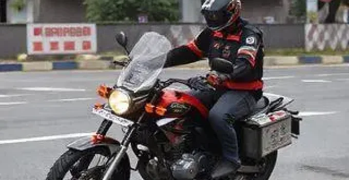 motocicleta apreendida adulteração