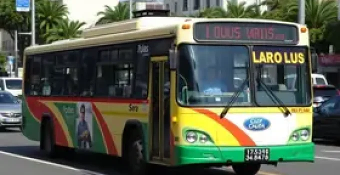 ônibus do sistema urbano