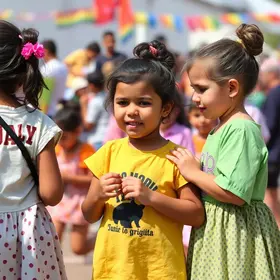 participação de crianças e adolescentes em festas juninas
