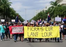 manifestantes Avenida Jerônimo de Albuquerque