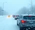 alerta de tempestade de neve no Waze