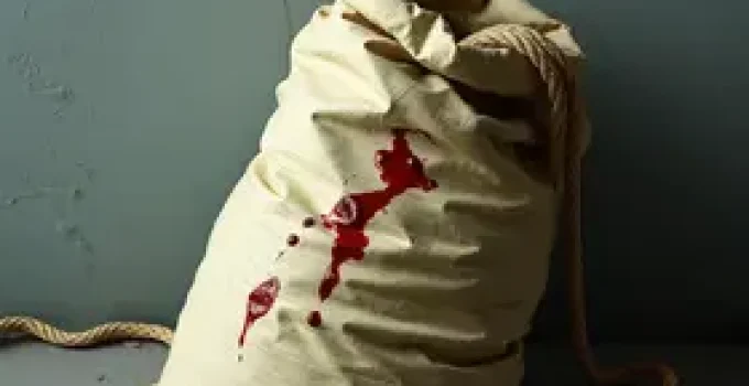 carro com marcas de sangue