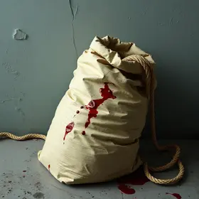 carro com marcas de sangue