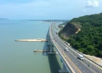 obra da ponte do Estreito dos Mosquitos