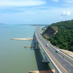 obra da ponte do Estreito dos Mosquitos