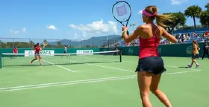 torneio internacional de tênis feminino