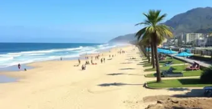 trechos próprios para banho