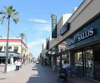 lojas de rua e shoppings
